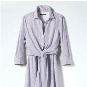 Banana Republic Tie-Waist Shirtdress NWOT XS